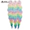 Noble Hair Synthetic Loose Deep Wave Braiding Hair Extensions Ombre Blonde Twist Crochet Curly Water Wave Braid
