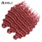 Noble Hair Synthetic Loose Deep Wave Braiding Hair Extensions Ombre Blonde Twist Crochet Curly Water Wave Braid