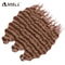 Noble Hair Synthetic Loose Deep Wave Braiding Hair Extensions Ombre Blonde Twist Crochet Curly Water Wave Braid