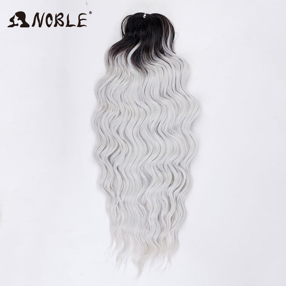 Noble Hair Synthetic Loose Deep Wave Braiding Hair Extensions Ombre Blonde Twist Crochet Curly Water Wave Braid