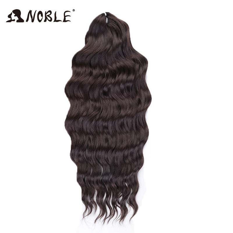 Noble Hair Synthetic Loose Deep Wave Braiding Hair Extensions Ombre Blonde Twist Crochet Curly Water Wave Braid