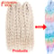 Ariel Hair Water Wave Crochet Braids, Synthetic Twist Curly Hair Ombre Blonde Brown Deep Wave Braiding Hair Extensions