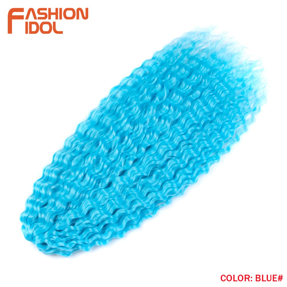 Ariel Hair Water Wave Crochet Braids, Synthetic Twist Curly Hair Ombre Blonde Brown Deep Wave Braiding Hair Extensions