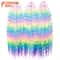 Ariel Hair Water Wave Crochet Braids, Synthetic Twist Curly Hair Ombre Blonde Brown Deep Wave Braiding Hair Extensions