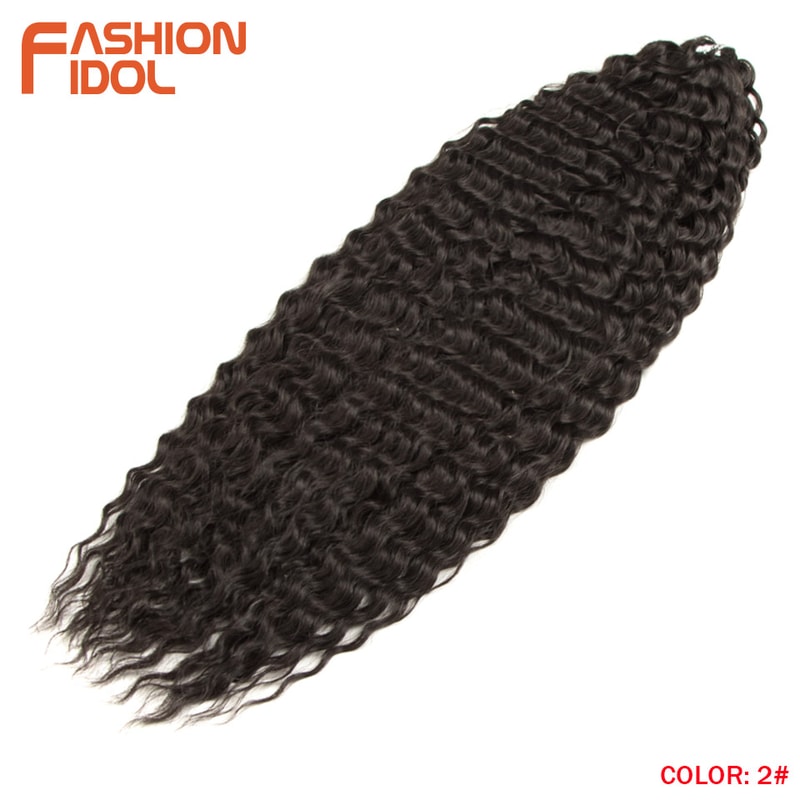 Ariel Hair Water Wave Crochet Braids, Synthetic Twist Curly Hair Ombre Blonde Brown Deep Wave Braiding Hair Extensions
