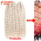 Ariel Hair Water Wave Crochet Braids, Synthetic Twist Curly Hair Ombre Blonde Brown Deep Wave Braiding Hair Extensions