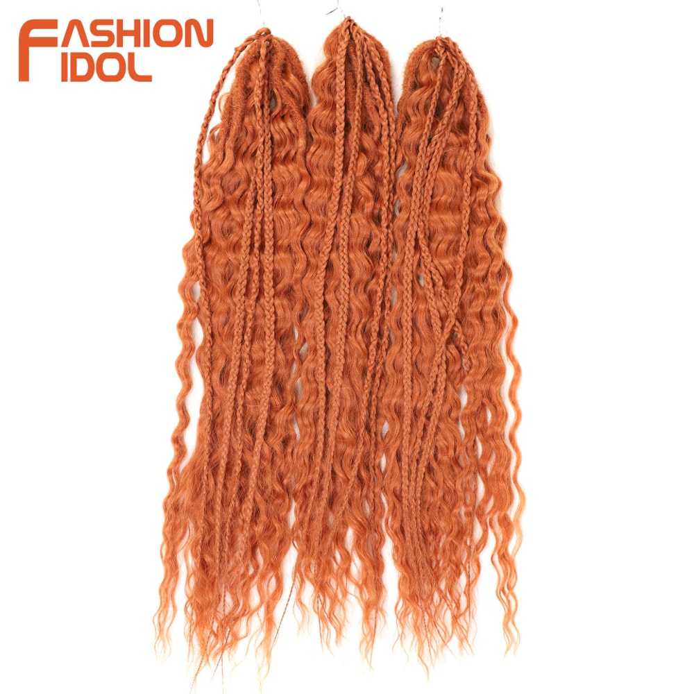 Ariel Hair Water Wave Crochet Braids, Synthetic Twist Curly Hair Ombre Blonde Brown Deep Wave Braiding Hair Extensions