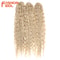Ariel Hair Water Wave Crochet Braids, Synthetic Twist Curly Hair Ombre Blonde Brown Deep Wave Braiding Hair Extensions