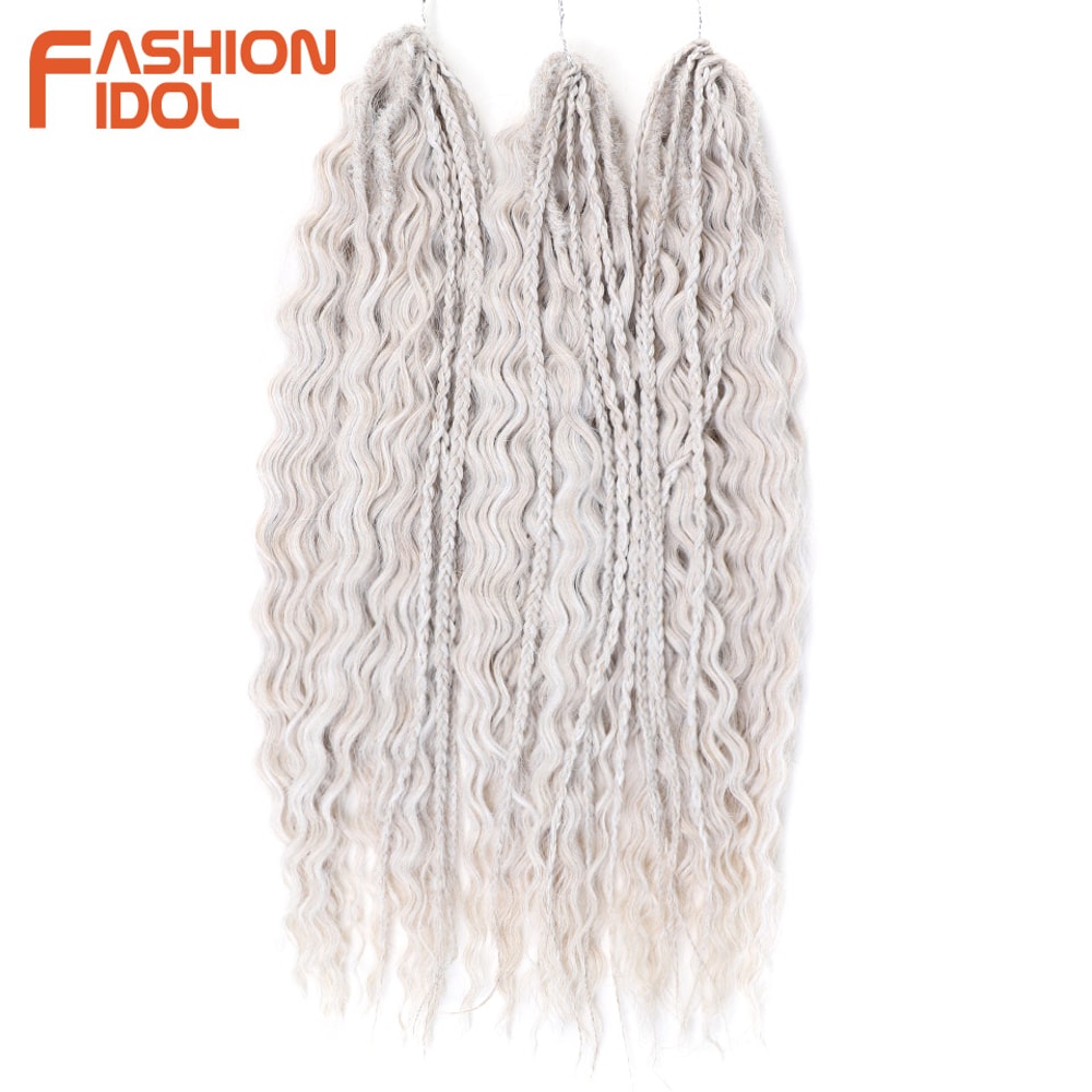 Ariel Hair Water Wave Crochet Braids, Synthetic Twist Curly Hair Ombre Blonde Brown Deep Wave Braiding Hair Extensions