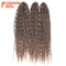 Ariel Hair Water Wave Crochet Braids, Synthetic Twist Curly Hair Ombre Blonde Brown Deep Wave Braiding Hair Extensions