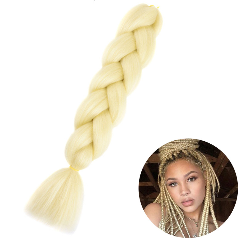 Jumbo Braid Hair Extensions, Ombre Kanekalon Synthetic Yaki Braids for Women, DIY Braiding Hair in Multiple Colors