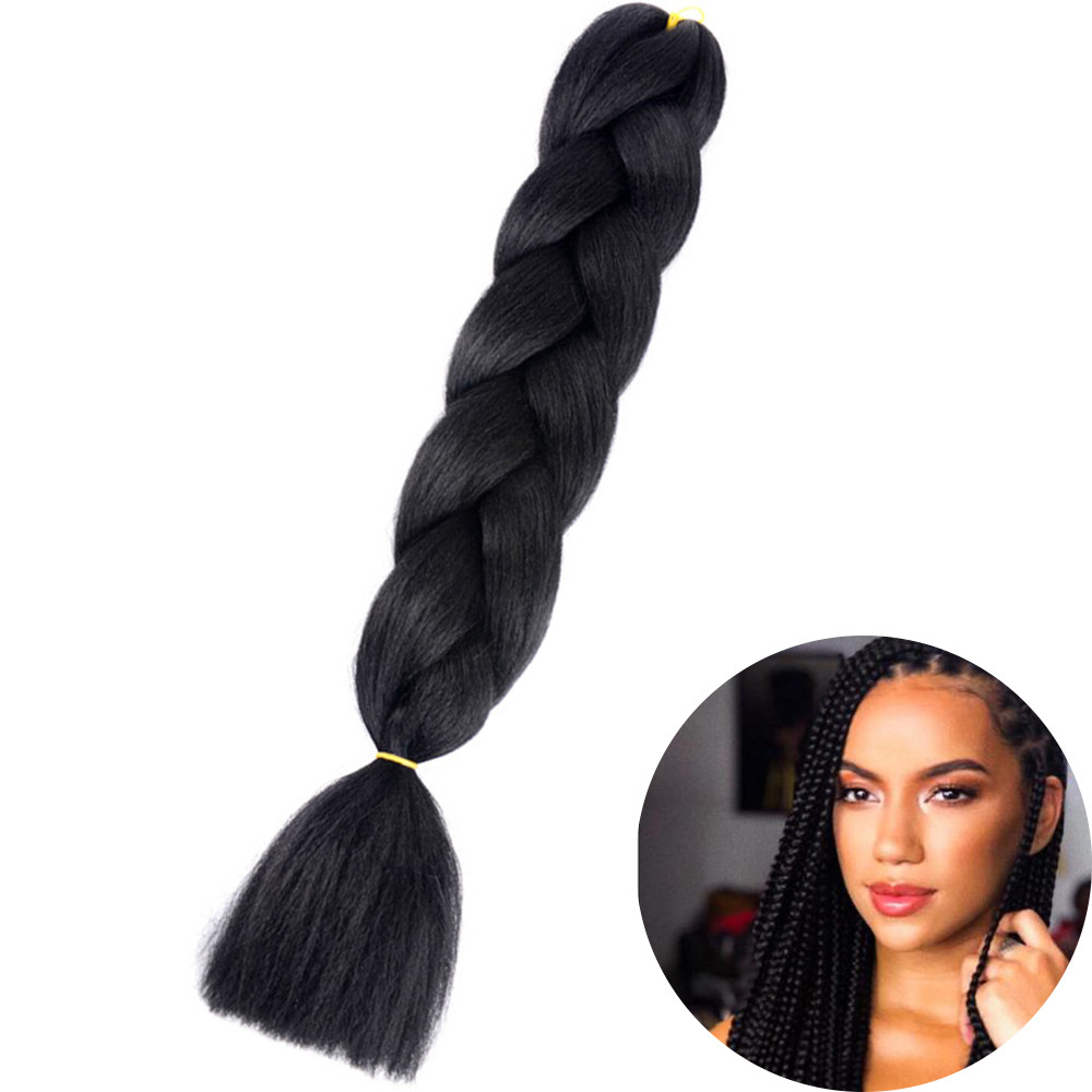 Jumbo Braid Hair Extensions, Ombre Kanekalon Synthetic Yaki Braids for Women, DIY Braiding Hair in Multiple Colors