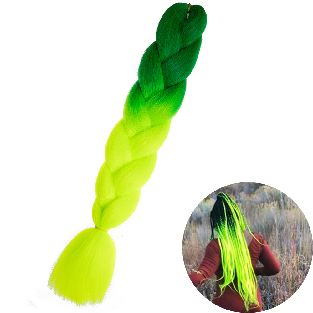 Jumbo Braid Hair Extensions, Ombre Kanekalon Synthetic Yaki Braids for Women, DIY Braiding Hair in Multiple Colors