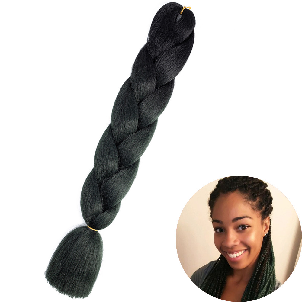 Jumbo Braid Hair Extensions, Ombre Kanekalon Synthetic Yaki Braids for Women, DIY Braiding Hair in Multiple Colors