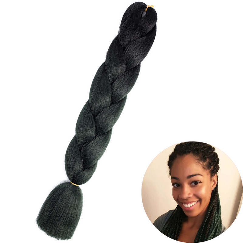 Jumbo Braid Hair Extensions, Ombre Kanekalon Synthetic Yaki Braids for Women, DIY Braiding Hair in Multiple Colors