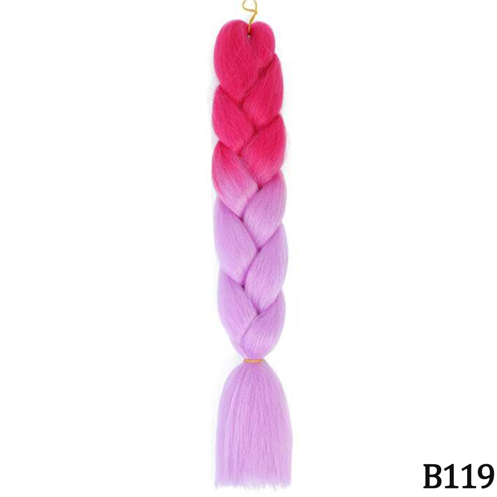 Jumbo Braid Hair Extensions, Ombre Kanekalon Synthetic Yaki Braids for Women, DIY Braiding Hair in Multiple Colors