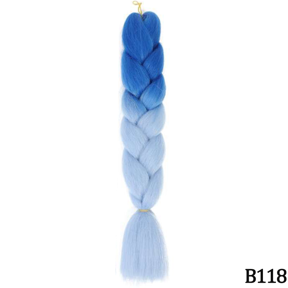 Jumbo Braid Hair Extensions, Ombre Kanekalon Synthetic Yaki Braids for Women, DIY Braiding Hair in Multiple Colors