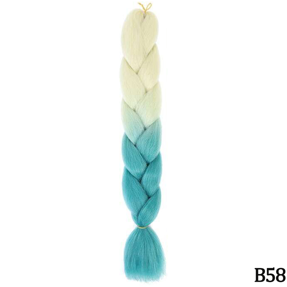 Jumbo Braid Hair Extensions, Ombre Kanekalon Synthetic Yaki Braids for Women, DIY Braiding Hair in Multiple Colors
