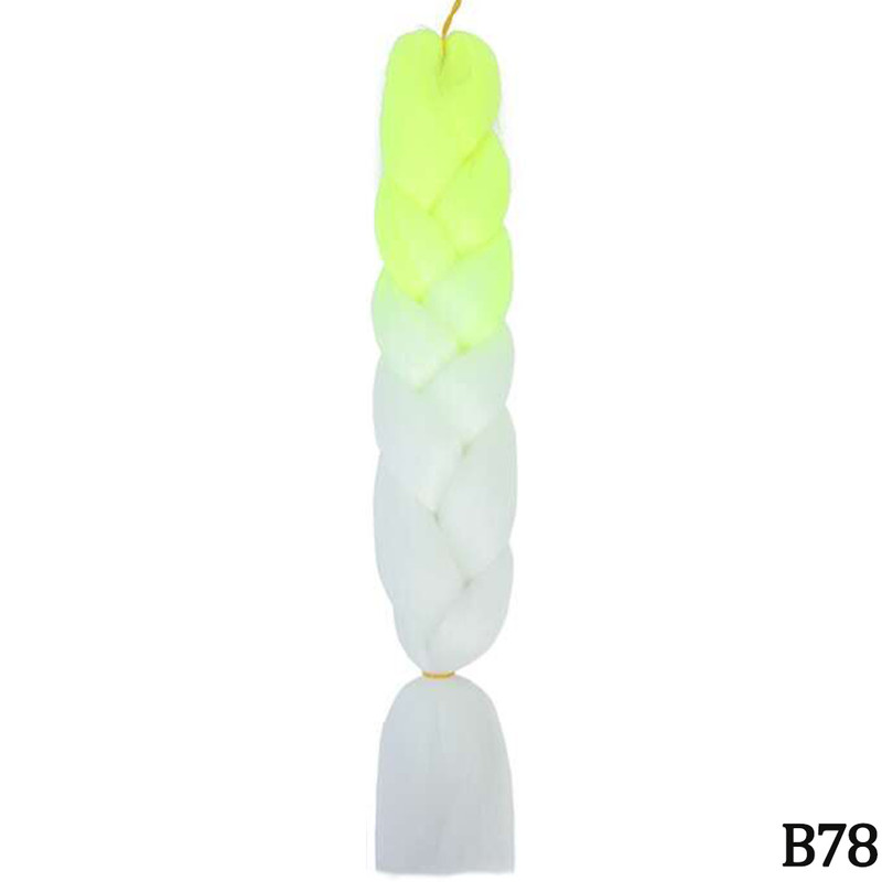 Jumbo Braid Hair Extensions, Ombre Kanekalon Synthetic Yaki Braids for Women, DIY Braiding Hair in Multiple Colors