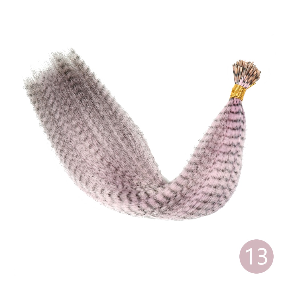 Feather Hair Extension Tip Rainbow Synthetic Hairpiece Fake Feather Hair For Women Kids Styling Or 7