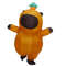 Inflatable Capybara Mascot Costume Cartoon Animal Fancy Dress, Halloween Carnival Cosplay Inflated Garment for Funny