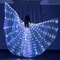 LED Wings Belly Dance Wings Isis Halloween Wing Prop, Shining LED Lamp Wings & Sticks, Costume Accessories for Adults