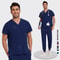 Unisex Lightweight Medical Scrub Set, Anti-Wrinkle Breathable Jogger Nursing Uniform for Men & Women Surgical Clinical