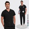 Unisex Lightweight Medical Scrub Set, Anti-Wrinkle Breathable Jogger Nursing Uniform for Men & Women Surgical Clinical