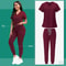 High-Quality Scrubs Women Set, V-Neck Uniform Top & Jogger Pants with Drawstring Waist, SPA, Dental, Veterinary & Clinic