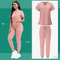 High-Quality Scrubs Women Set, V-Neck Uniform Top & Jogger Pants with Drawstring Waist, SPA, Dental, Veterinary & Clinic