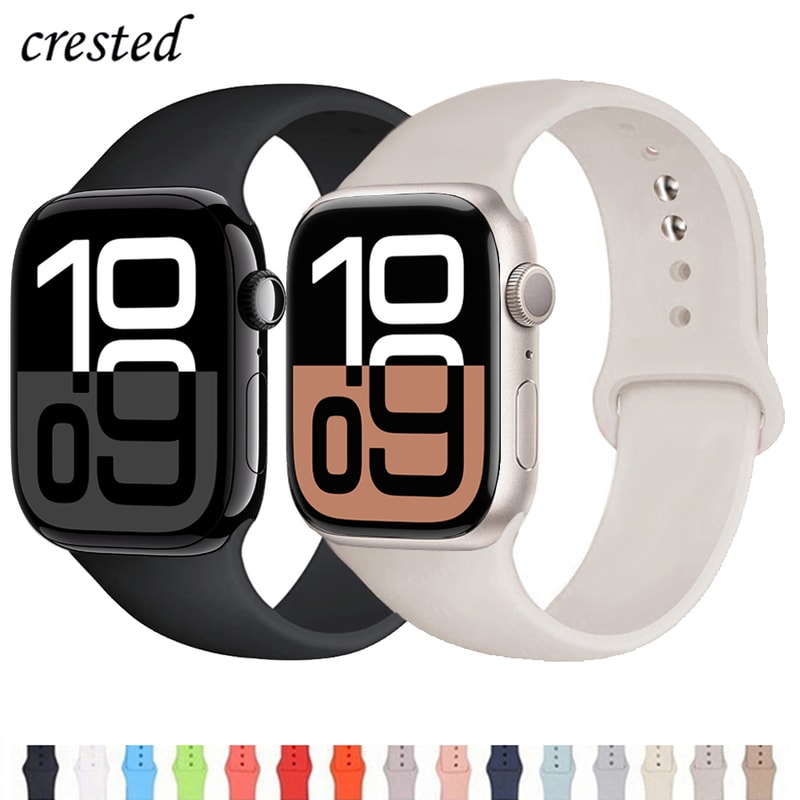 Apple Watch Silicone Sport Band, Strap for iWatch Series Soft Replacement Bracelet