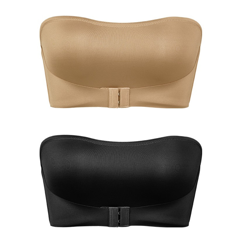 Seamless Front Button Bra For Women Strapless No Padding UltraComfortable Smooth Underwear 6
