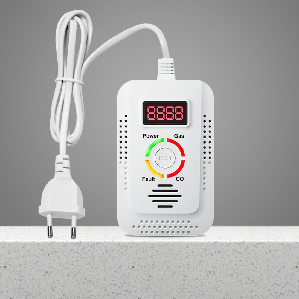 Combustible Gas Leak Detector  CO Monitor Natural Gas Detector For CO LNG LPG Methane Protection 1