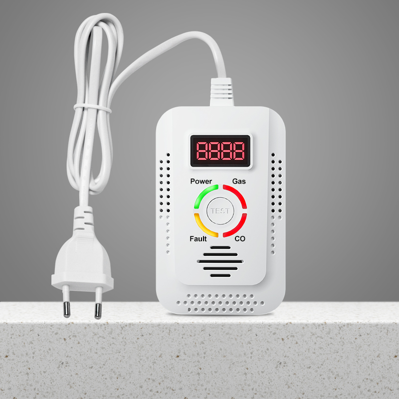 Combustible Gas Leak Detector  CO Monitor Natural Gas Detector For CO LNG LPG Methane Protection 1