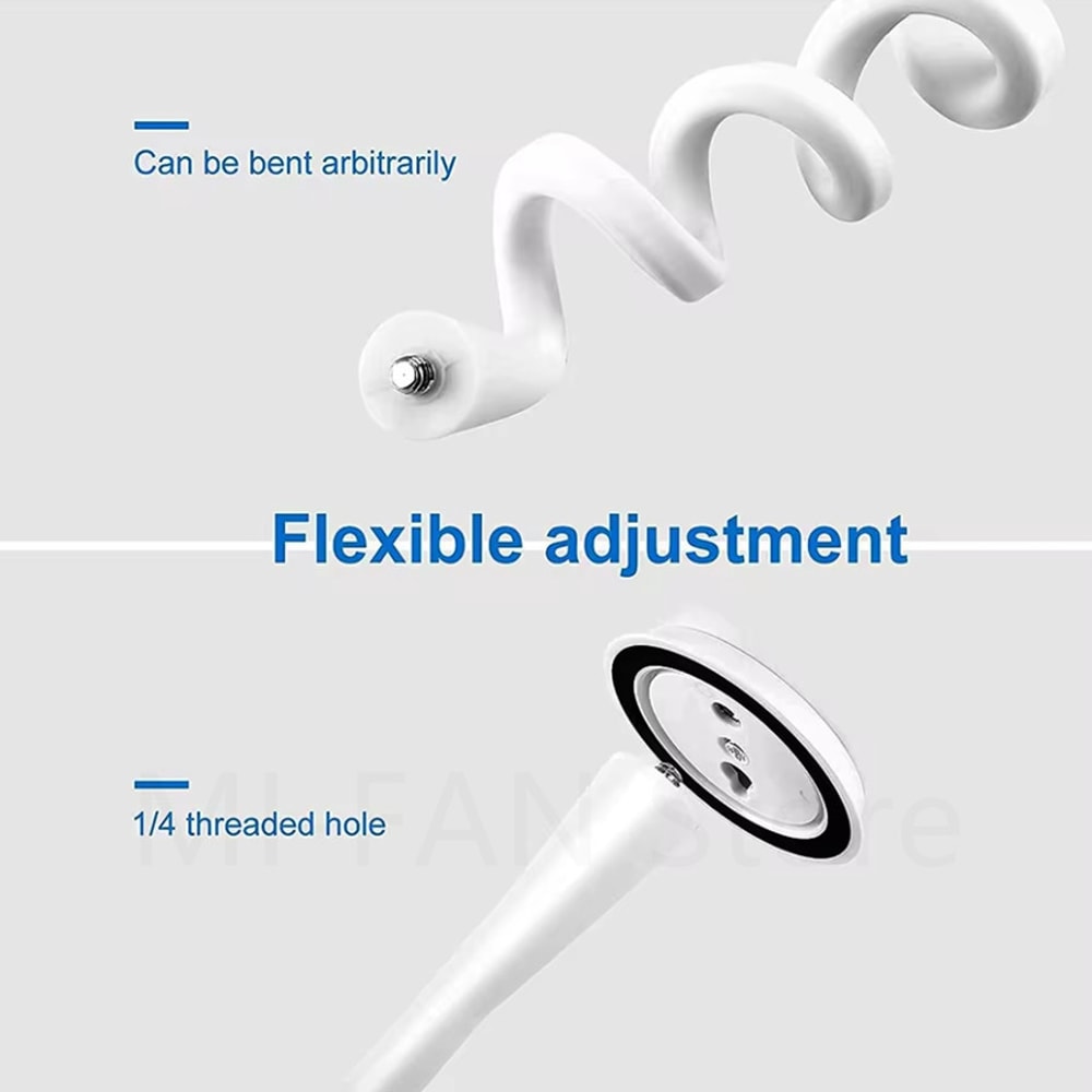 Adjustable Baby Monitor Camera Holder Stand, Flexible Silica Gel Wall Mount Cradle Bracket, Hole-Free Twist Hose