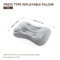 Camping Inflatable Pillow, Portable Ultralight Travel & Hiking Air Pillow with Built in Pump for Neck & Lumbar Support
