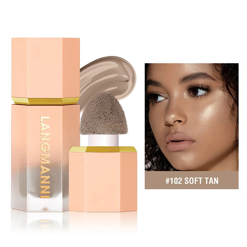 Liquid Contour Stick – Natural Matte Highlighter & Nose Shadow Cream for Lasting Contouring, Brighten Face Makeup