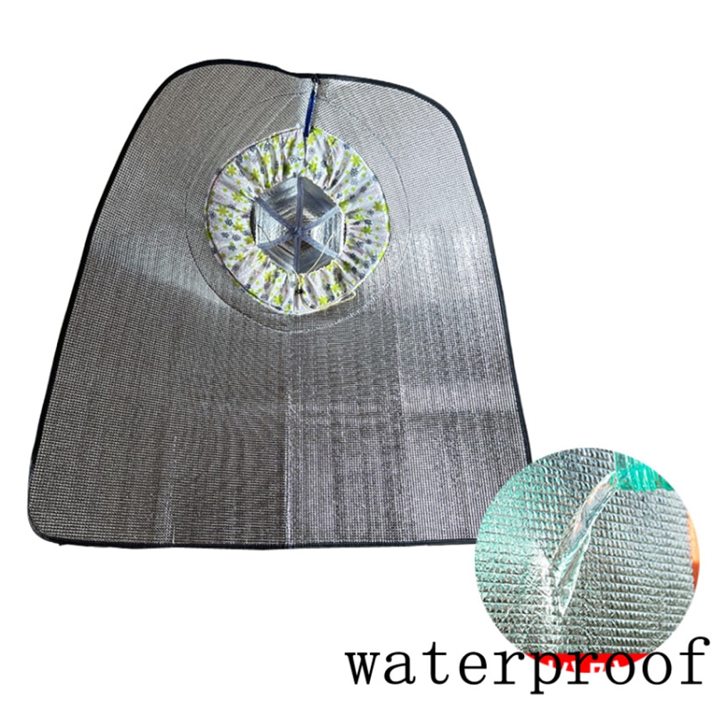 Sun Rain Protection Hooded Cape Breathable UV Hat For Farming Gardening With Wide Brim Neck Cove 4