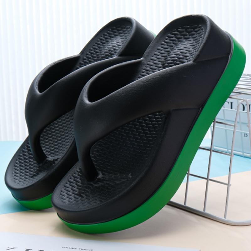 Women Flip Flops, Popular Design Casual Platform Sandals, Non-Slip Outdoor Slippers with High Elastic Support