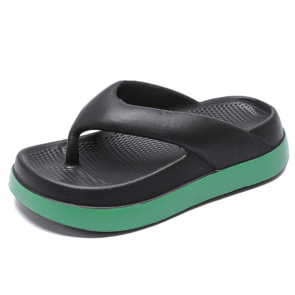 Women Flip Flops, Popular Design Casual Platform Sandals, Non-Slip Outdoor Slippers with High Elastic Support