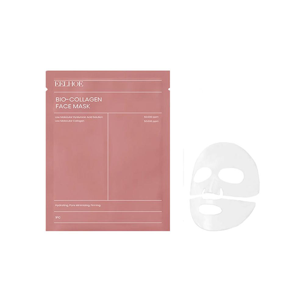 1/5/10PCs Bio Collagen Face Mask Deep Hydrating Overnight Mask for Wrinkle Reduction, Pore Shrinking & Brightening Skin