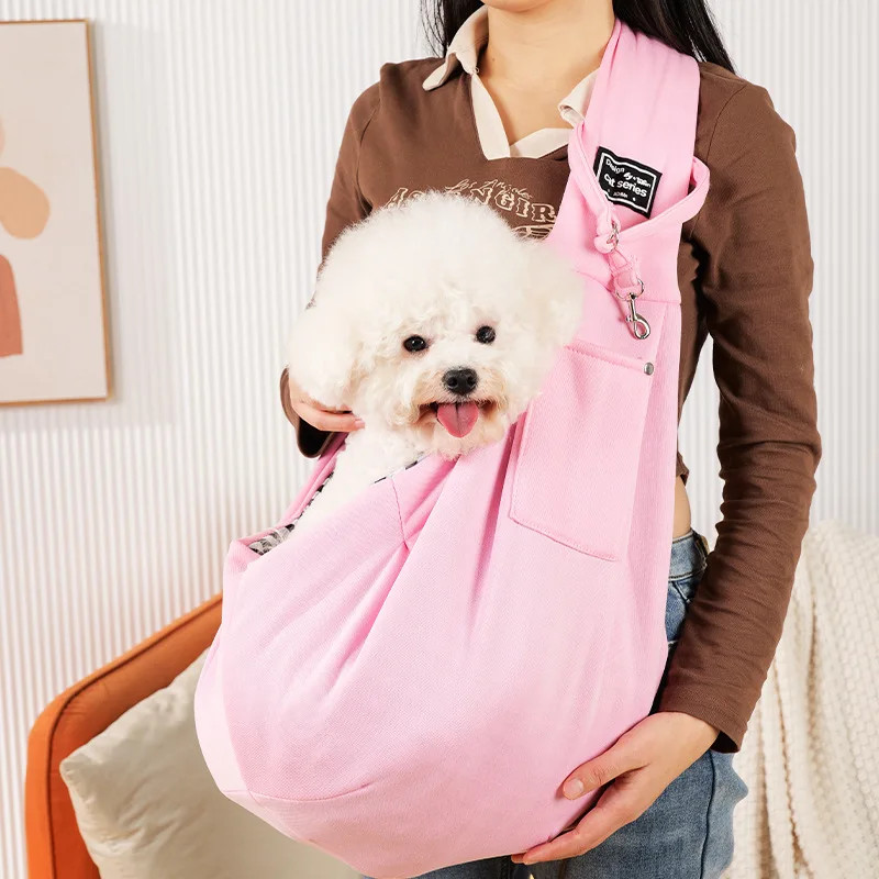 Comfortable Dog Bag – Pet Crossbody Shoulder Bag for Outdoor Travel, Portable Cat & Puppy Sling Carrier – Hands-Free Pet