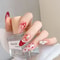 1 Piece Kawaii Red Cherry Bow Nail Stickers 5D Cute Fruit Design Adhesive Decorative Stickers for High-Quality Nail Art