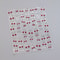 1 Piece Kawaii Red Cherry Bow Nail Stickers 5D Cute Fruit Design Adhesive Decorative Stickers for High-Quality Nail Art