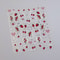 1 Piece Kawaii Red Cherry Bow Nail Stickers 5D Cute Fruit Design Adhesive Decorative Stickers for High-Quality Nail Art