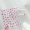 1 Piece Kawaii Red Cherry Bow Nail Stickers 5D Cute Fruit Design Adhesive Decorative Stickers for High-Quality Nail Art