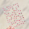1 Piece Kawaii Red Cherry Bow Nail Stickers 5D Cute Fruit Design Adhesive Decorative Stickers for High-Quality Nail Art