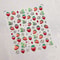 1 Piece Kawaii Red Cherry Bow Nail Stickers 5D Cute Fruit Design Adhesive Decorative Stickers for High-Quality Nail Art