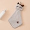 Cute Cartoon Cat Hand Towel, Thickened Coral Velvet Cloths for Kitchen, Bathroom & Home, Quick-Drying Cleaning Cloths