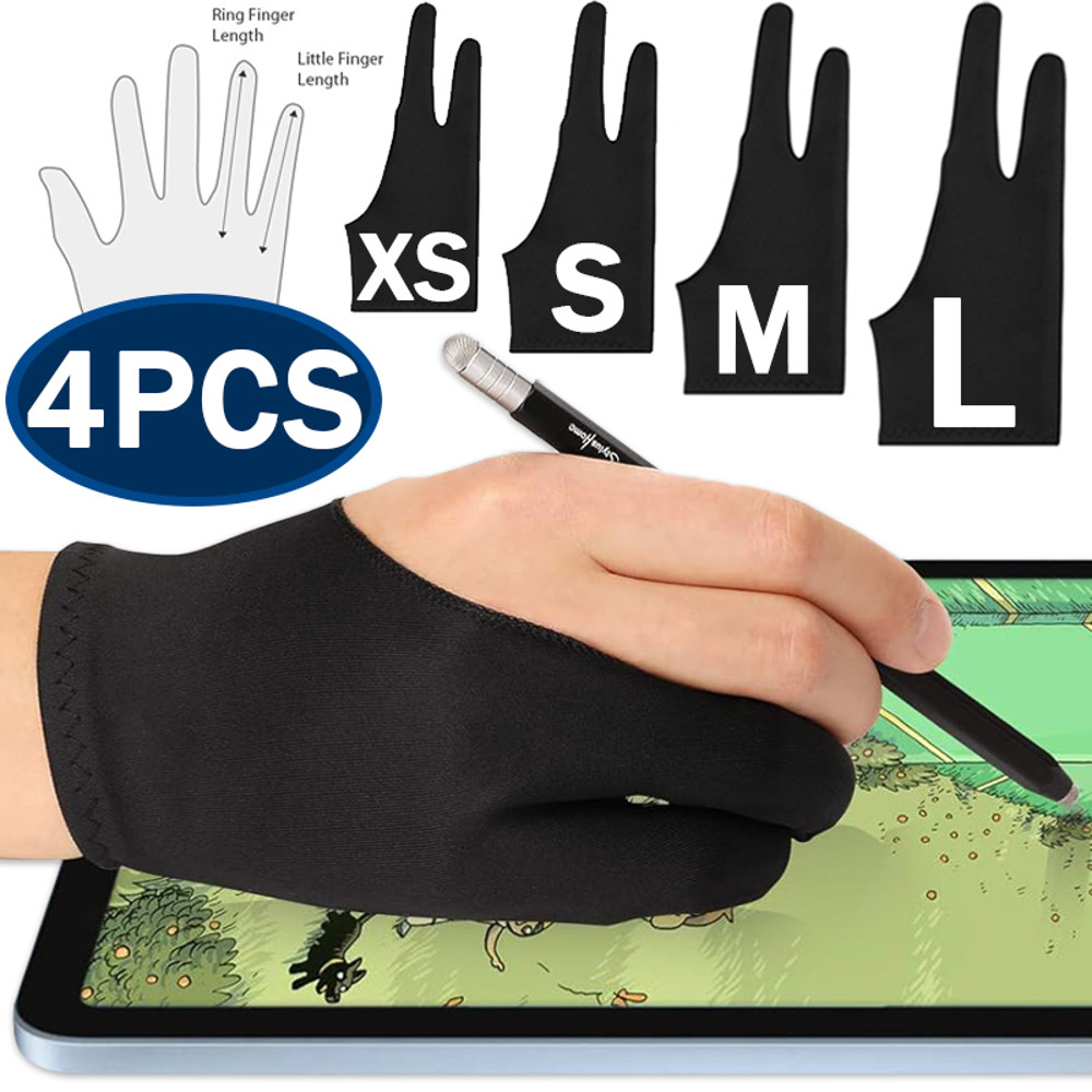 Two Finger Drawing Glove With Palm Rejection For Apple IPad Capacitive Tablets  Graphic Drawing Pad 0